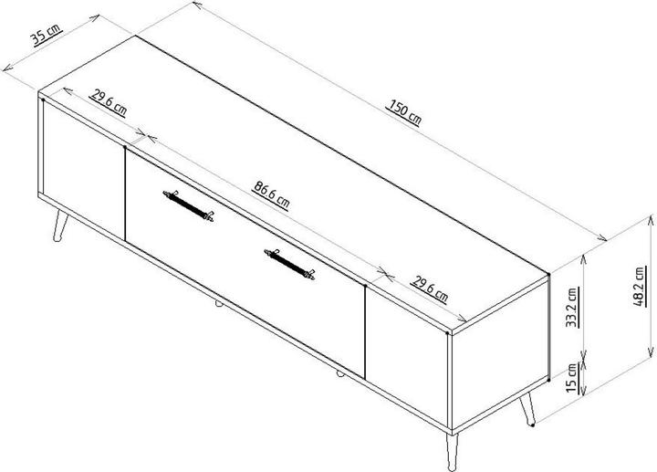 Produktbild Kalune Design Serenity (150 x 35 x 48.2 cm)
