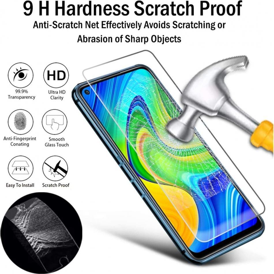 Thumbnail - Screenguard Xiaomi Redmi Note 9 Panzerglas Schutzfolie Case Friendly Design (1 Stück, Xiaomi Redmi Note 9), Smartphone S...