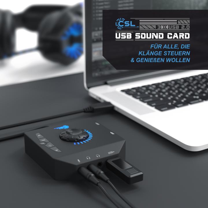 Produktbild CSL externe USB Soundkarte (USB 2.0)