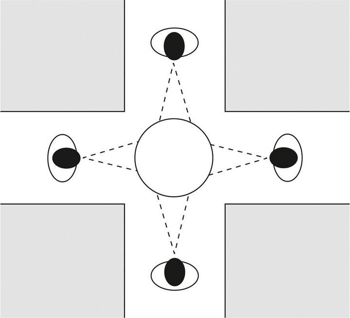 Immagine prodotto Moravia PANORAMA-360 Specchio a quattro vie Ø 800 x 300 mm (Ø 80 x 30 cm)