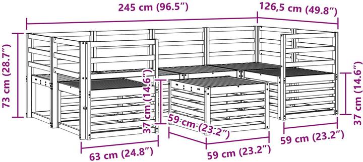 Produktbild vidaXL Outdoor-Sofa