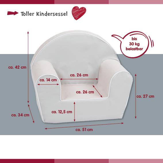 Actual product image Knorrtoys Kindersessel - "Cosy heart rose" (Child armchair)