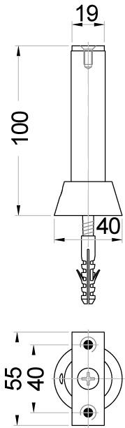 Image du produit Kws Supports de cloisons (1 pcs)