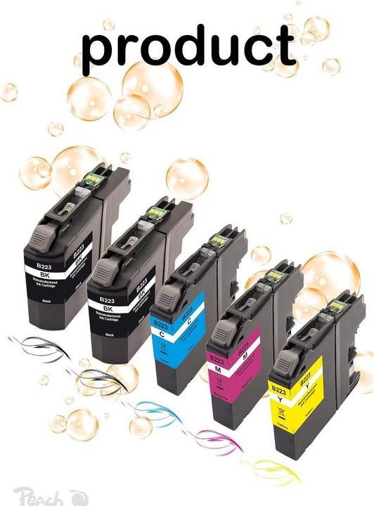 Produktbild Peach Tinte Brother LC-223 Multipack Plus (C, M, Y)