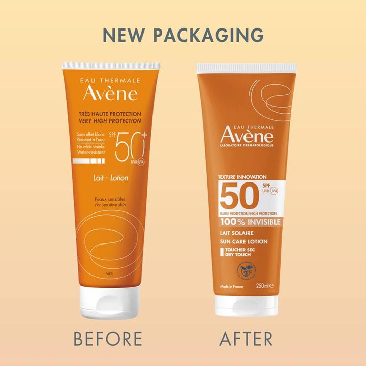 Actual product image Avène Sun milk (Suntan lotion, SPF 50, 250 ml)