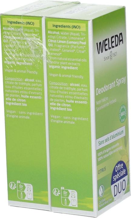 Produktbild Weleda 2er-Set Deodorants - 2 x 100 ml (Spray, 200 ml)