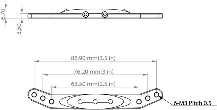 Produktbild Mks Servohorn Set Metall zweiseitig abgewinkelt M3 - L 2.5/3/3.5 in - HBL8X0, HBL380
