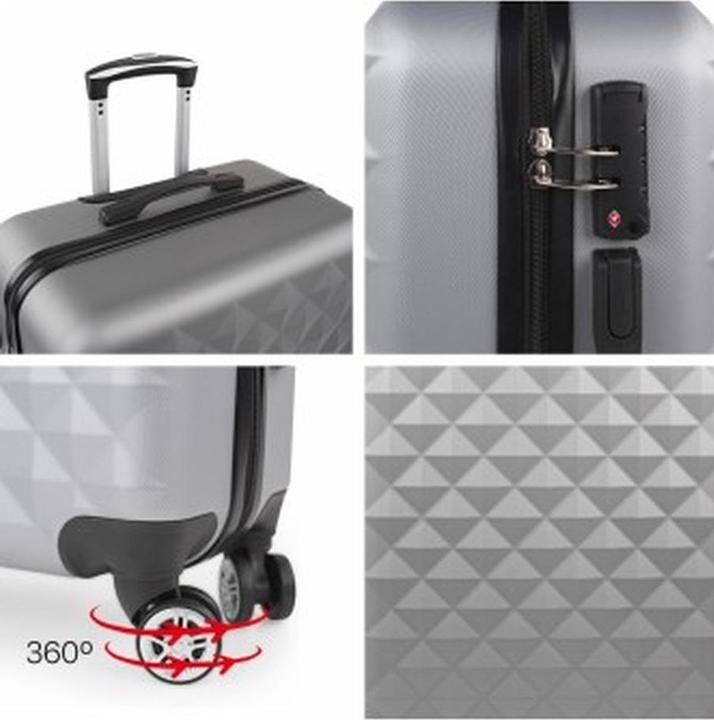 Actual product image Itaca Trolley Hand Luggage Hard Shell Suitcase with TSA Lock