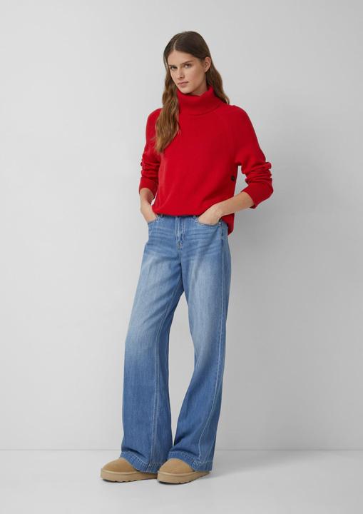 Image du produit s.Oliver Strickpullover Rollkragenpullover mit seitlichem Knopf-Detail (38)