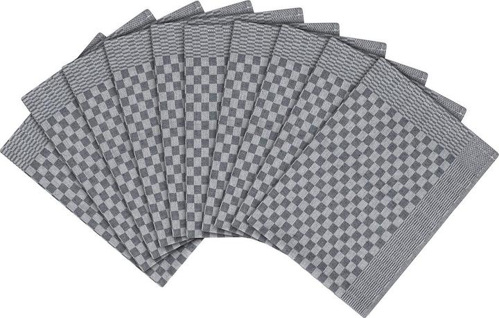 Actual product image Müskaan Set of 10 pit trays, black, tea towels 45 x 70 cm (50 x 70 cm)