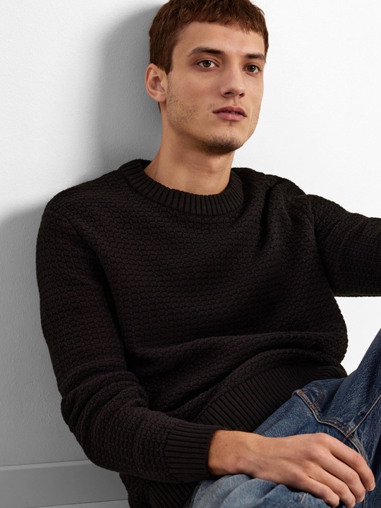 Produktbild Selected Homme Slhthim Ls Knit Structure Crew Neck W (XL)