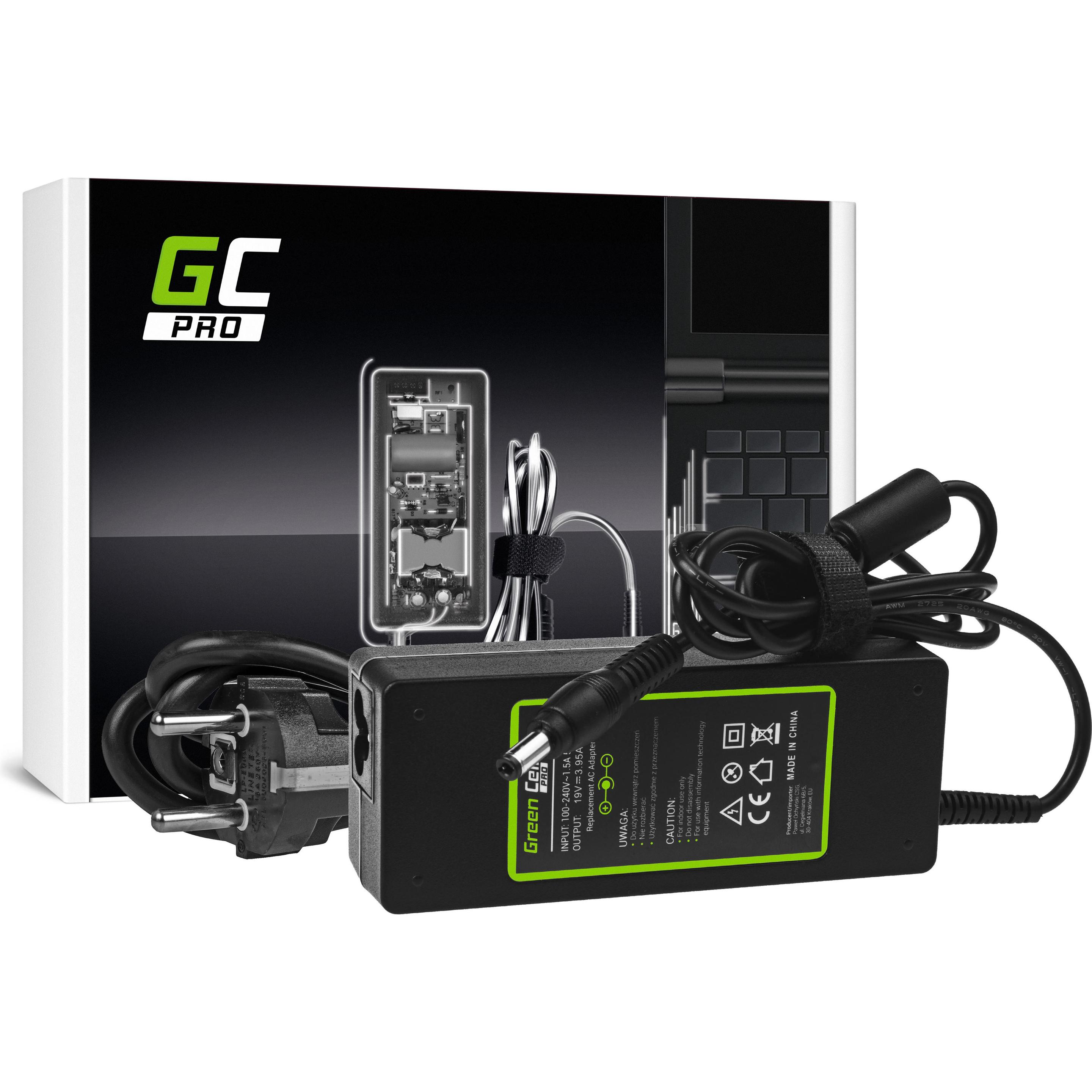 GreenCell PRO Laptop Charger for Toshiba Satellite HP Pavilion Compaq Acer - 19V - 3.95A - 75W (75 W), Notebook Netzteil...