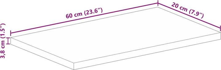 Immagine prodotto vidaXL Tischplatte (60 x 20 cm)