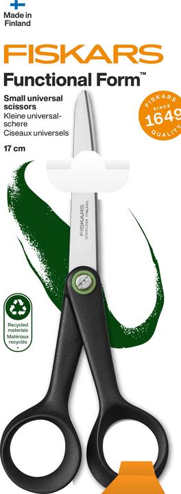 Productafbeelding Fiskars Schaar Recycling 17cm 1074543 zwart, rechtshandig (17 cm)