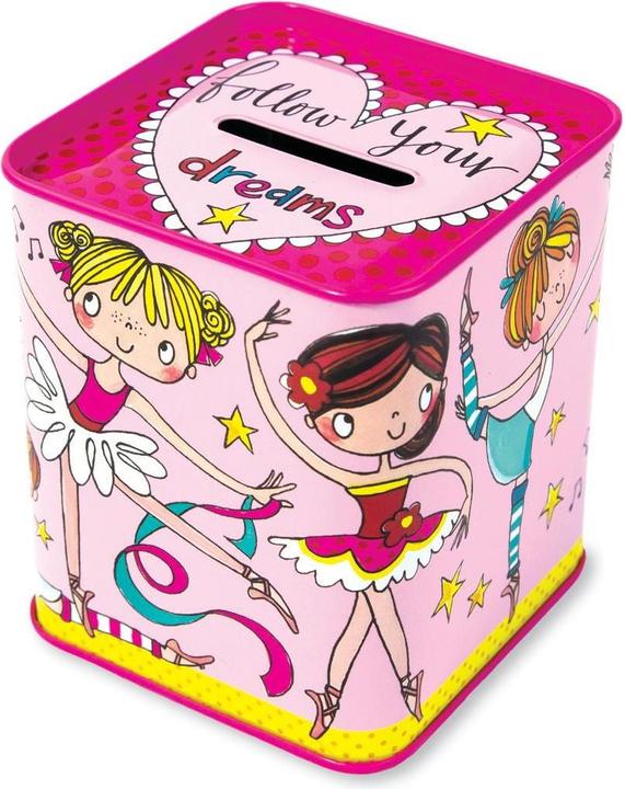 Rachel Ellen Salvadanaio Ballerina, Rosa (8 x 8 x 9 cm)