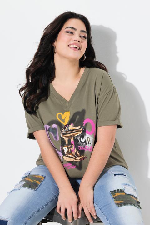 Image du produit Angel of Style T-Shirt, Boxy Fit, Kroko-Druck (52)