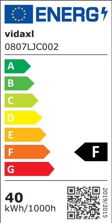 Energie-Label vidaXL Deckenleuchte (G9)
