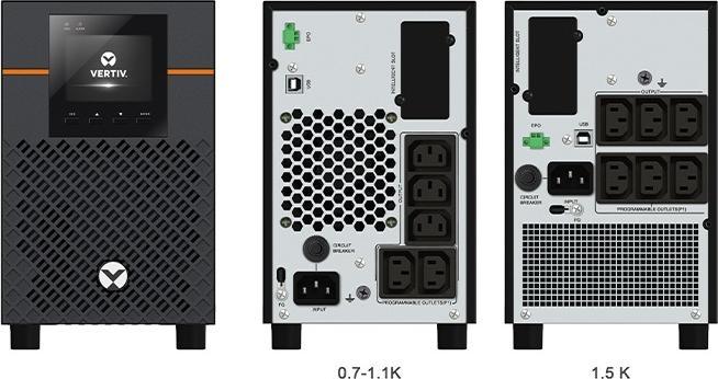 Produktbild Vertiv EDGE UPS 750VA/675W Tower IntelliSlot port (750 VA, 675 W, Line-Interaktiv USV)