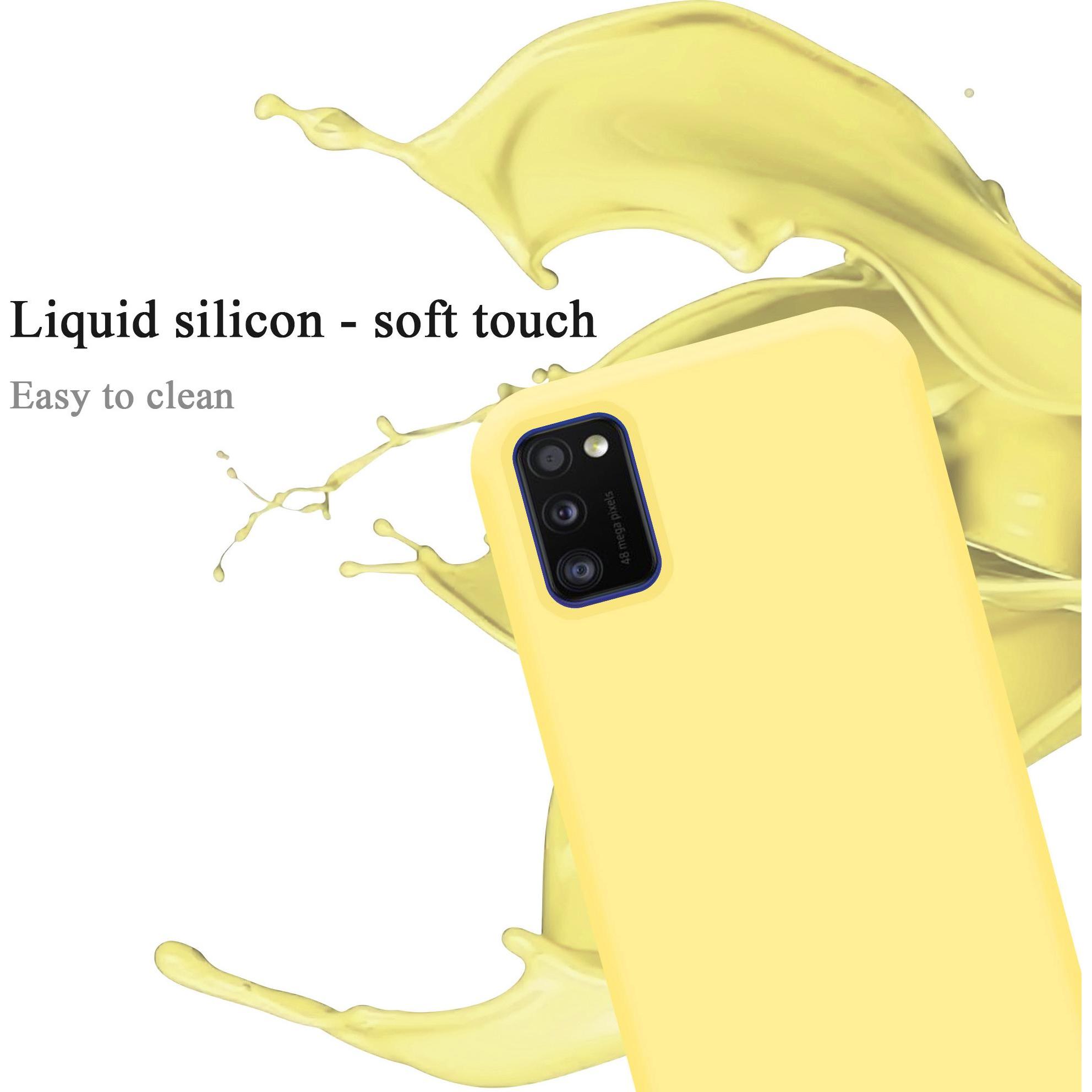Thumbnail - Cadorabo TPU Liquid Silicone Case Cover (Samsung Galaxy A41), Smartphone Hülle, Gelb