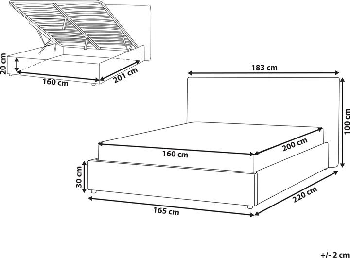 Actual product image Beliani Lavaur (160 x 200 cm)