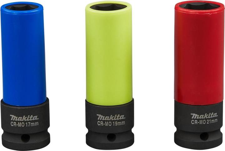 Produktbild Makita Steckschlüssel-Set (17 mm, 21 mm, 19 mm)