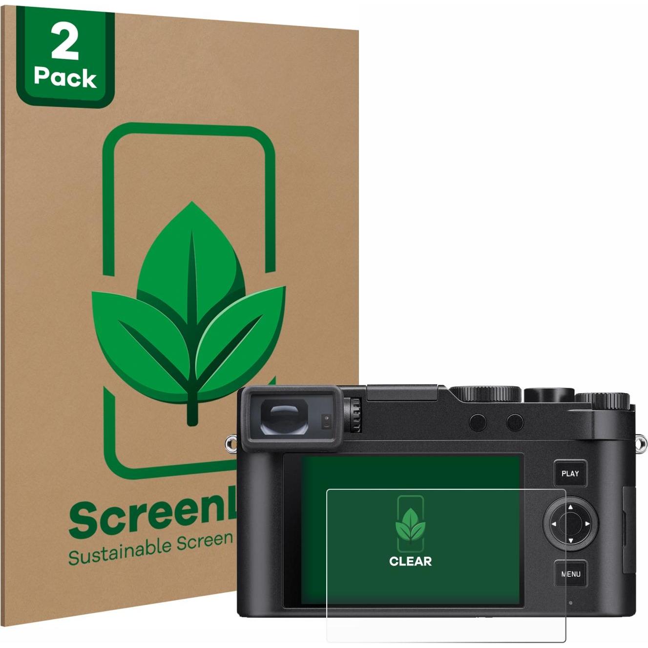 ScreenLeaf Schutzfolie nachhaltiger Displayschutz Displayschutzfolie Folie Klar Transparent (Displayschutz), Kameraschut...