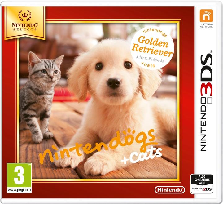 Actual product image Nintendo Nintendogs + Cats: Golden Retriever (3DS, Multilingual)