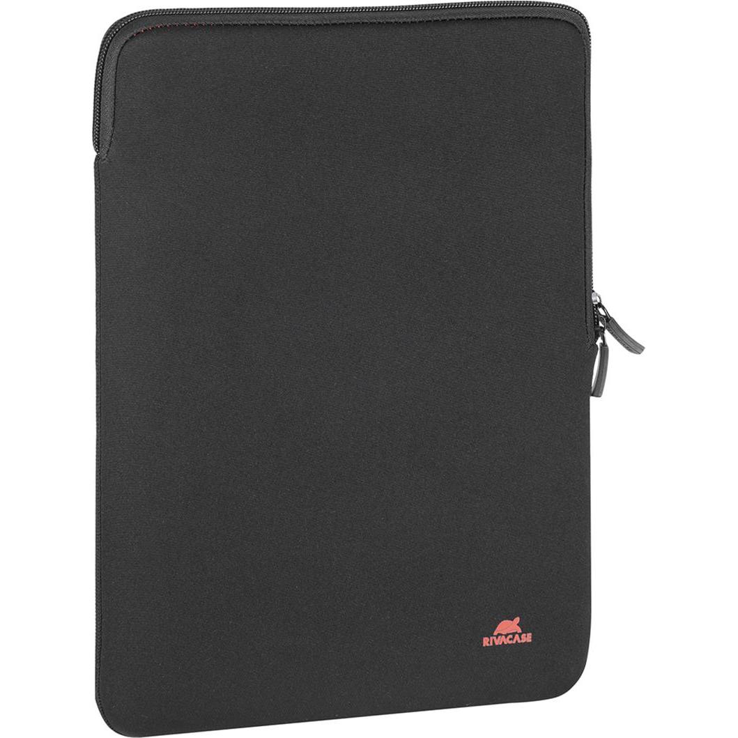 Rivacase Anti-shock Case for MacBook 13" Vertical Zip Black (13.30", Apple), Notebooktasche, Schwarz
