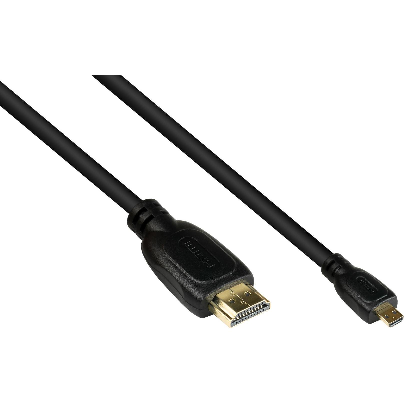 Good Connections Anschlusskabel HDMI 2.0b, Stecker (Typ A) an Mirco Stecker (Typ D), 4K / UHD @60Hz, 18 Gbit/s, vergo (2...
