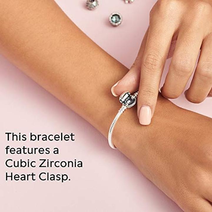 Produktbild Pandora Armband mit Herzverschluss (18 cm, Silber)