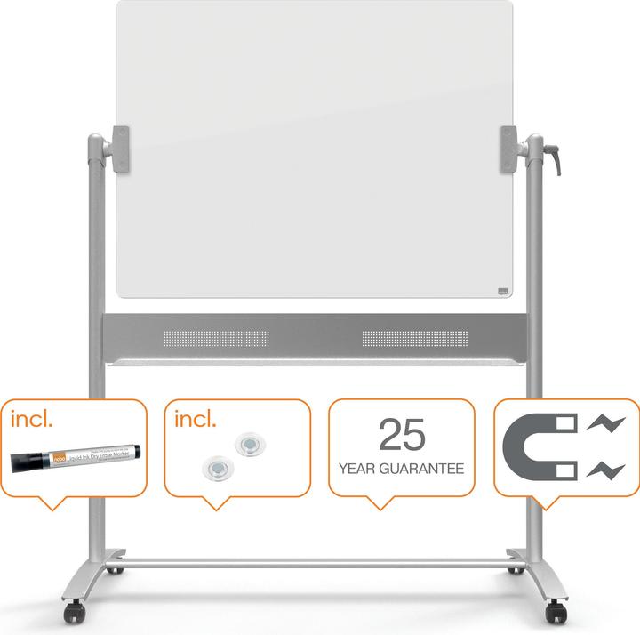 Produktbild Nobo Glastafel Diamond mobil (120 x 90 cm)