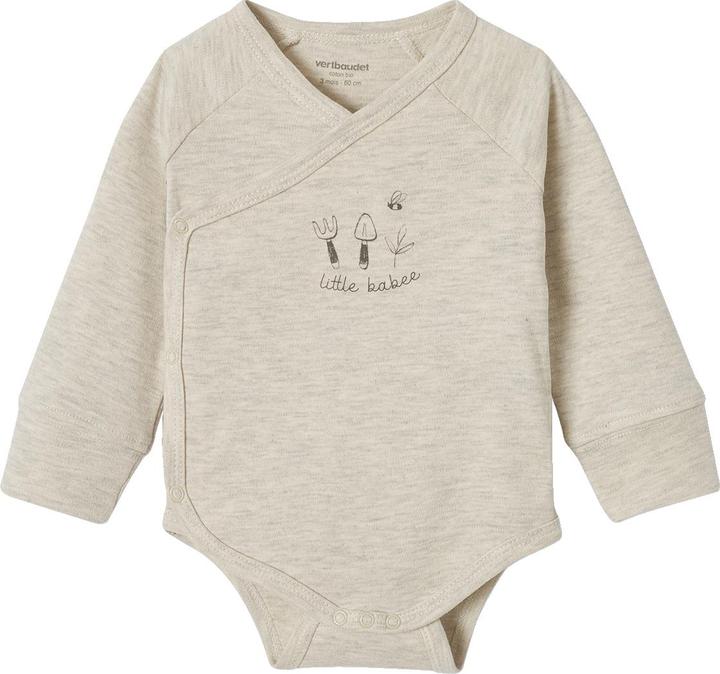 Actual product image Vertbaudet Bio-Kollektion: 5er-Pack mitwachsende Baby Langarmbodys (68)