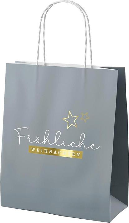 Cadeaux Noël - Emballage Cadeaux De Noël Taille Medium Blanc Et Or