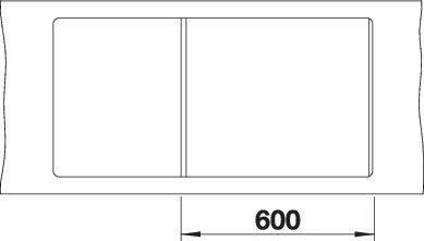 Actual product image Blanco METRA XL 6 S-F (99 cm, 49 cm)