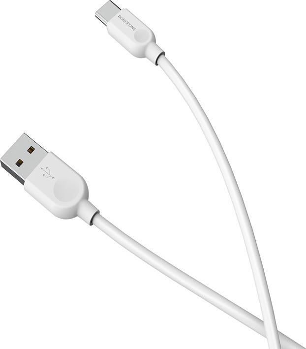 Immagine prodotto Borofone Kabel BX14 LinkJet - USB auf Typ C - 3A 1 Meter Weiss (1 m)