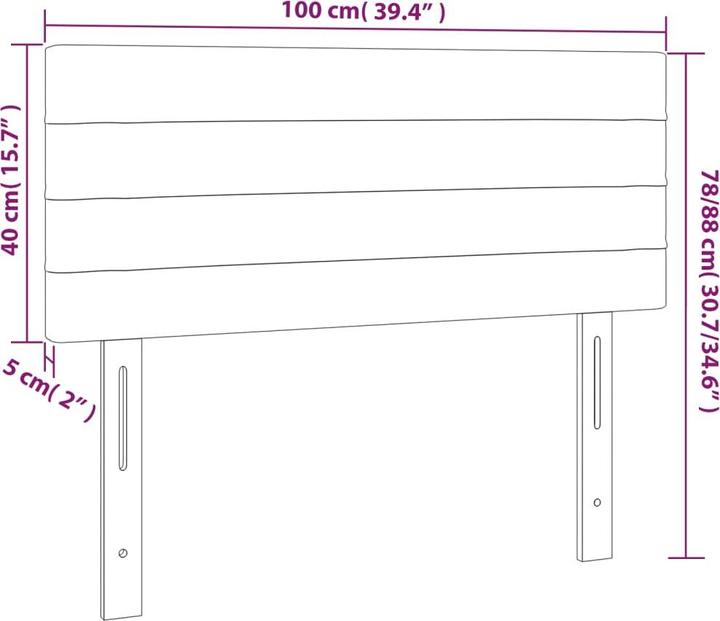 Produktbild VidaXL Daria (100 x 5 x 88 cm)