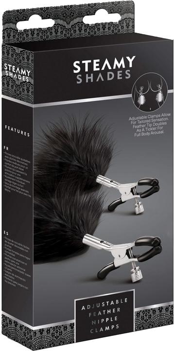 Image du produit Steamy Shades Pinces à mamelons en plumes réglables