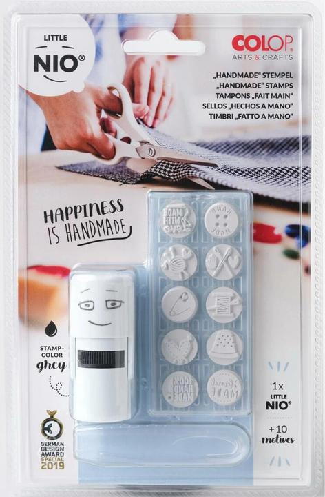 Actual product image Colop Stamp Little NIO Set Handmade, 10 pieces