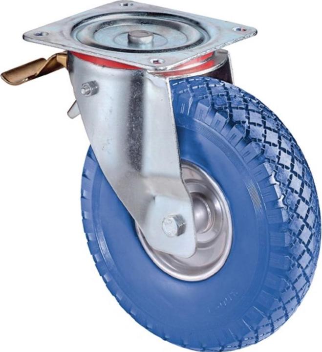 Actual product image BS Rollen Swivel castor with total brake