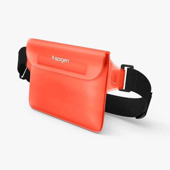 Actual product image Spigen Universal Waterproof A620 Case & Waist Bag Sunset Orange AMP06021