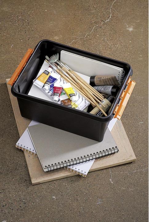 Produktbild Smartstore Aufbewahrungsbox PRO 15, 14 Liter, schwarz (30 cm, 14 l, 1x)