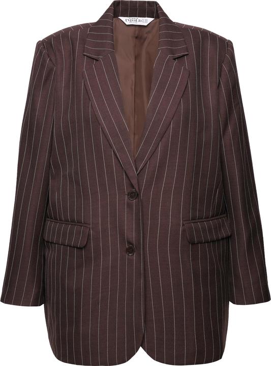 Actual product image Studio Untold Shimmer Pinstripe Button Front Blazer (54, 56)