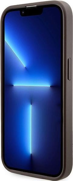 Produktbild Guess GUHMP15LP4RPSW iPhone 15 Pro 6.1" brązowy/brown hardcase 4G Printed Stripes MagSafe (Apple iPhone 15 Pro)