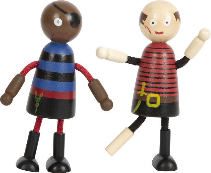 Produktbild small foot Holzpuppen Pirat biegbar, 6tlg.