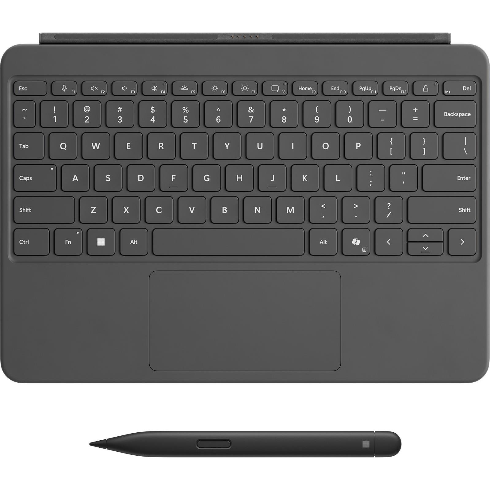 Microsoft Tastiera Surface Pro 12" con Slim Pen – Ardesia (Italiano, Docking), Tastiera, Grigio