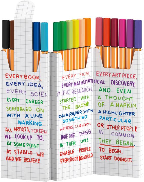 Actual product image STABILO Point 88 Zick Zack 18er Etui (Multicolor, 18 x)