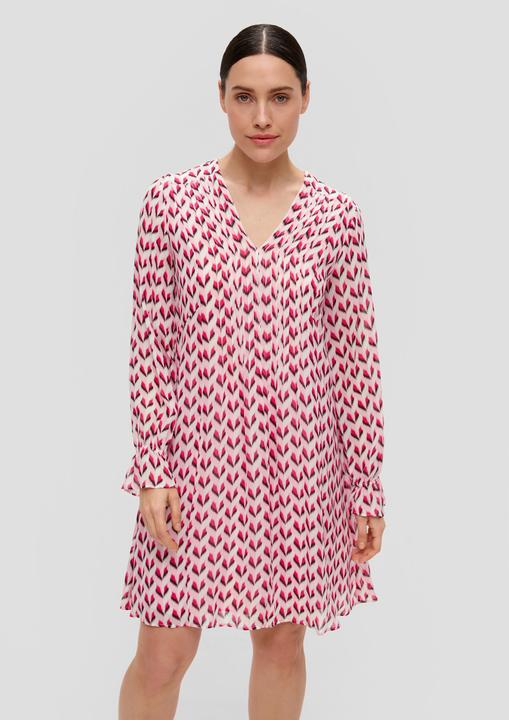 Produktbild s.Oliver Kleid Chiffonkleid mit V-Ausschnitt (32)