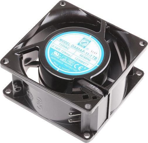 Produktbild RS PRO Lüfter 80x80x38mm 115VAC 12W 52,7m³/h (80 mm)