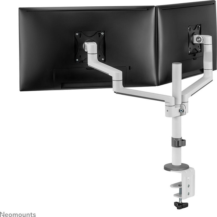 Actual product image Neomounts Table mount dual 100x100 -8kg 17-27"/h?v/incline/pivot/clamp/white? (Table, 27.01")