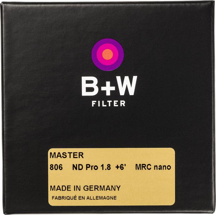 Productafbeelding B+W ND 1.8 MRC nano MASTER 67mm (67 mm, ND / grijsfilter)